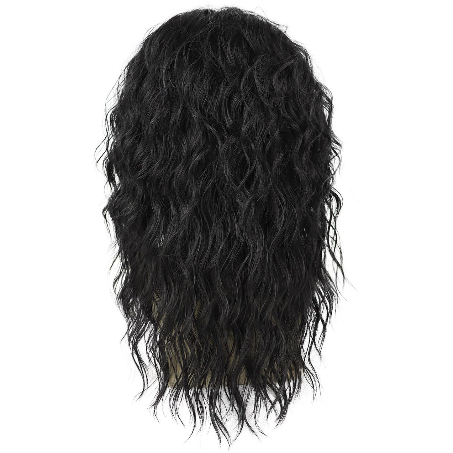 Jackson Rock Imitation Show Stage Performance Black Flip Rear Men's Wig