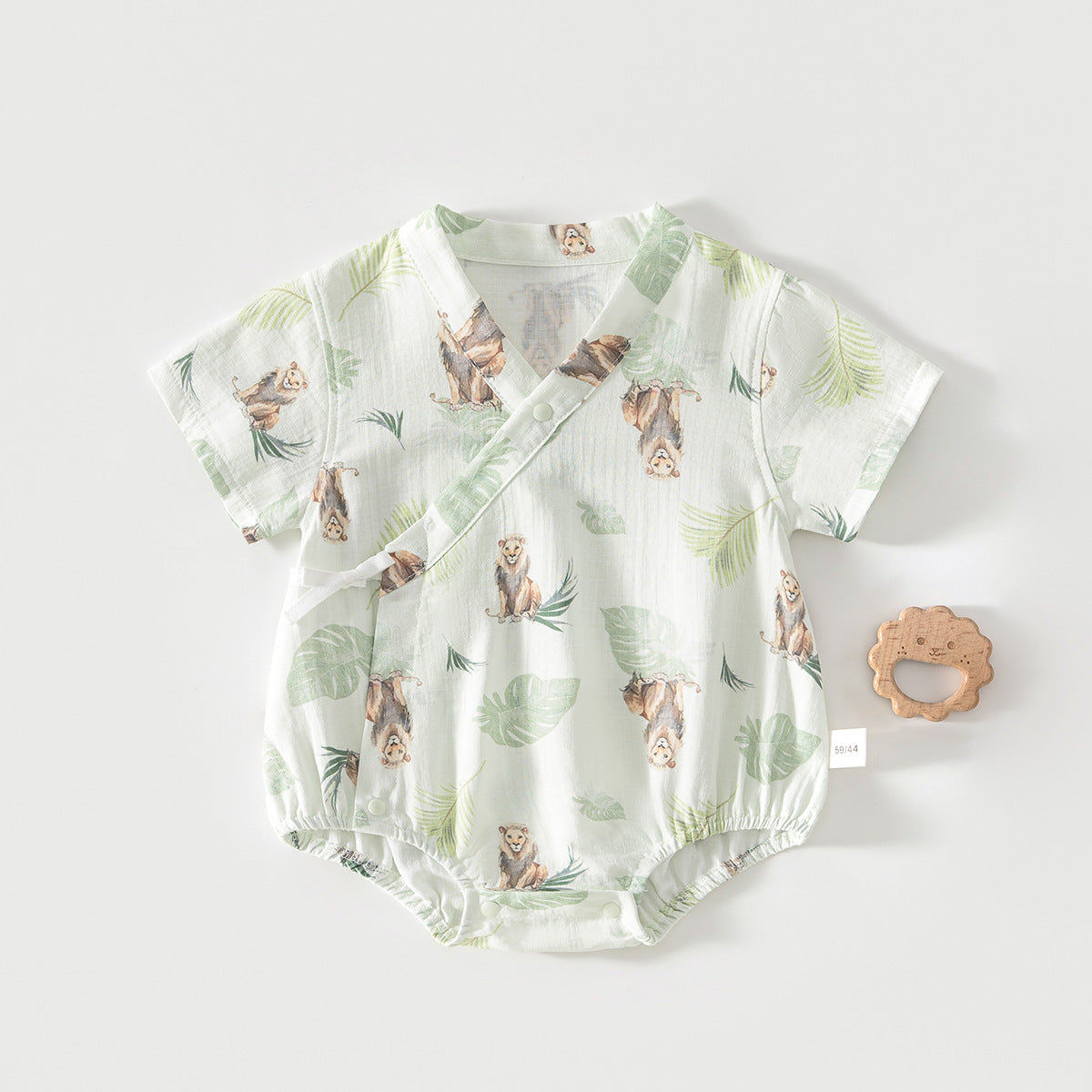 Anyang Clothes For Babies Bamboo Fiber Short Sleeve Inner Romper Jumpsuit, Climbing Suit