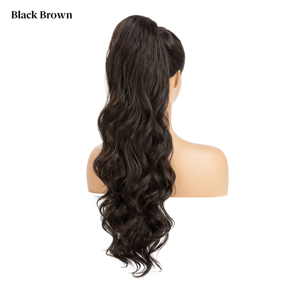 Women's Ripple Drawstring Chemical Fiber Long Curly Wig Ponytail