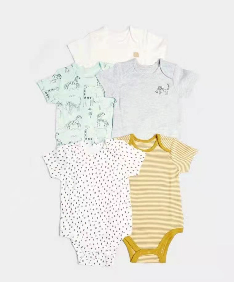 Jumpsuit Unisex Short Sleeve Born Rompers Thin Jumpsuit, Climbing Suit