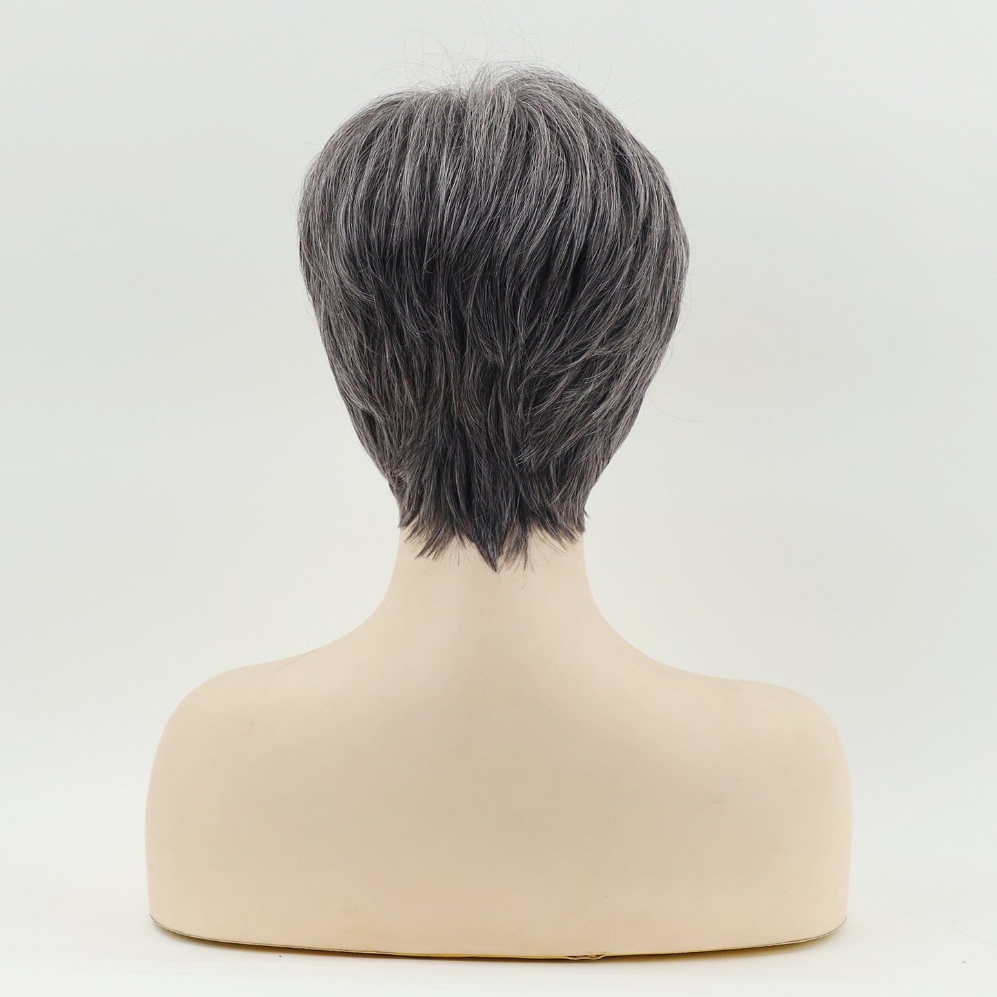Fashion Gray Grandma Fluffy Synthetic Wigs Wig Short Straight Hair