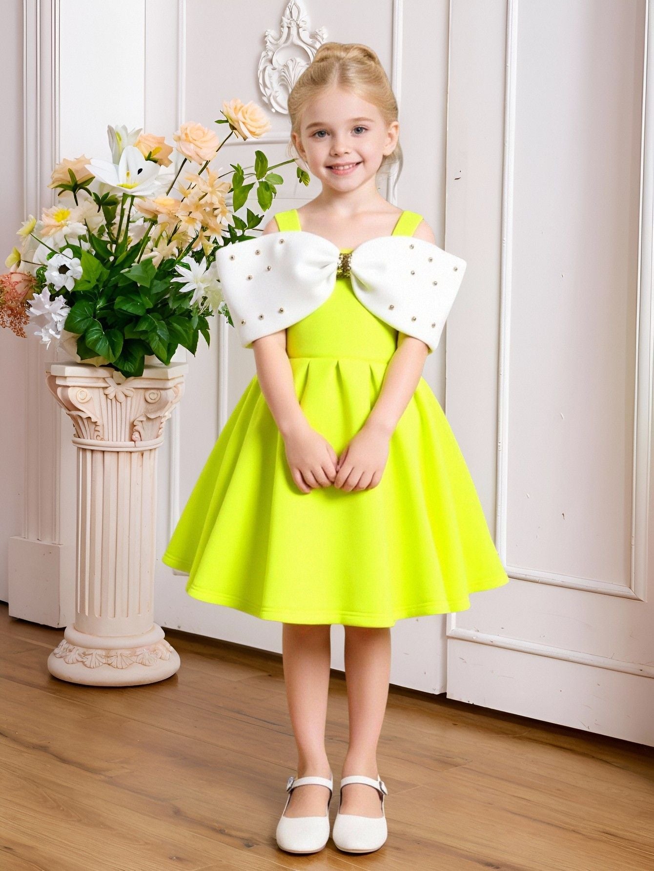 Summer Sweet Temperament Piano Performance Wear Princess Children's Dress