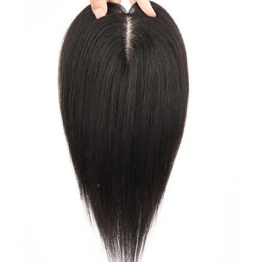 Replacement Fluffy Full Human Cover Gray High Wig