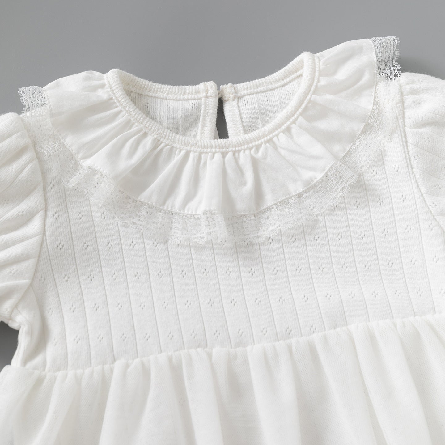 Bloomer With Skirt Summer Western Style Short Sleeved Kazakhstan Sweet Children's Dress