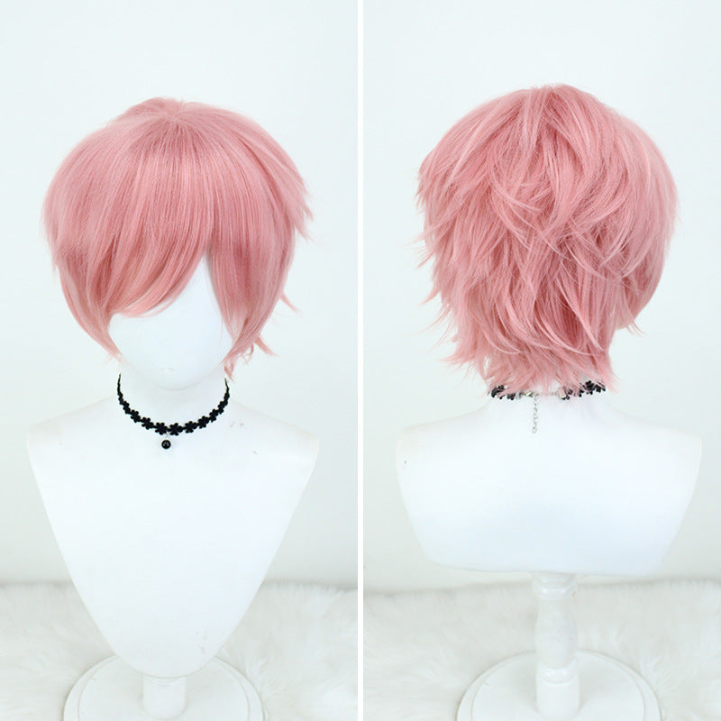 Face Puffy Silk Corn Stigma Hot Cos Wig