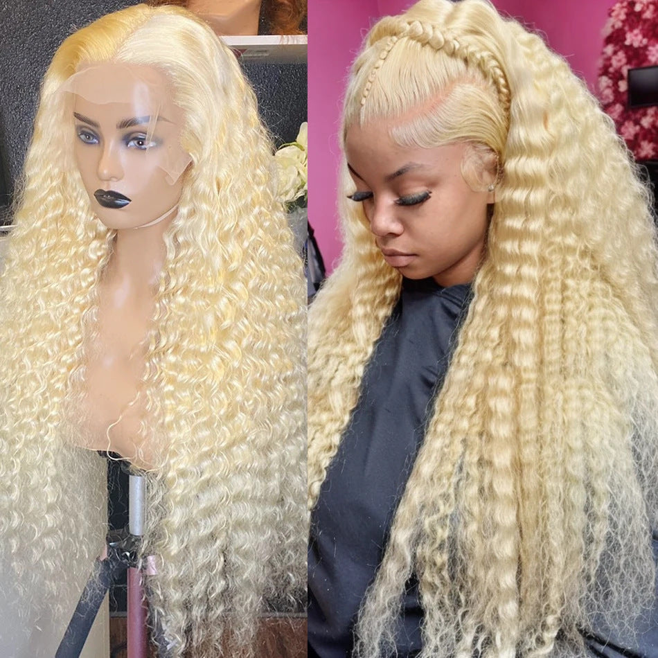 Fashion Front Lace African Small Volume Wig Long Curls