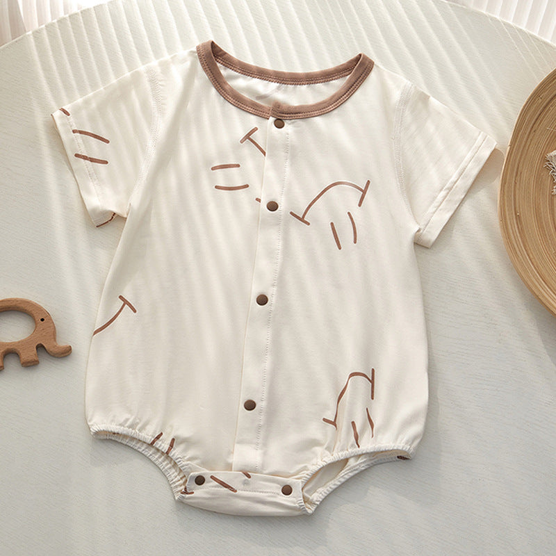 Summer Clothes Modal Jumpsuit Thin Born Triangle Jumpsuit, Climbing Suit