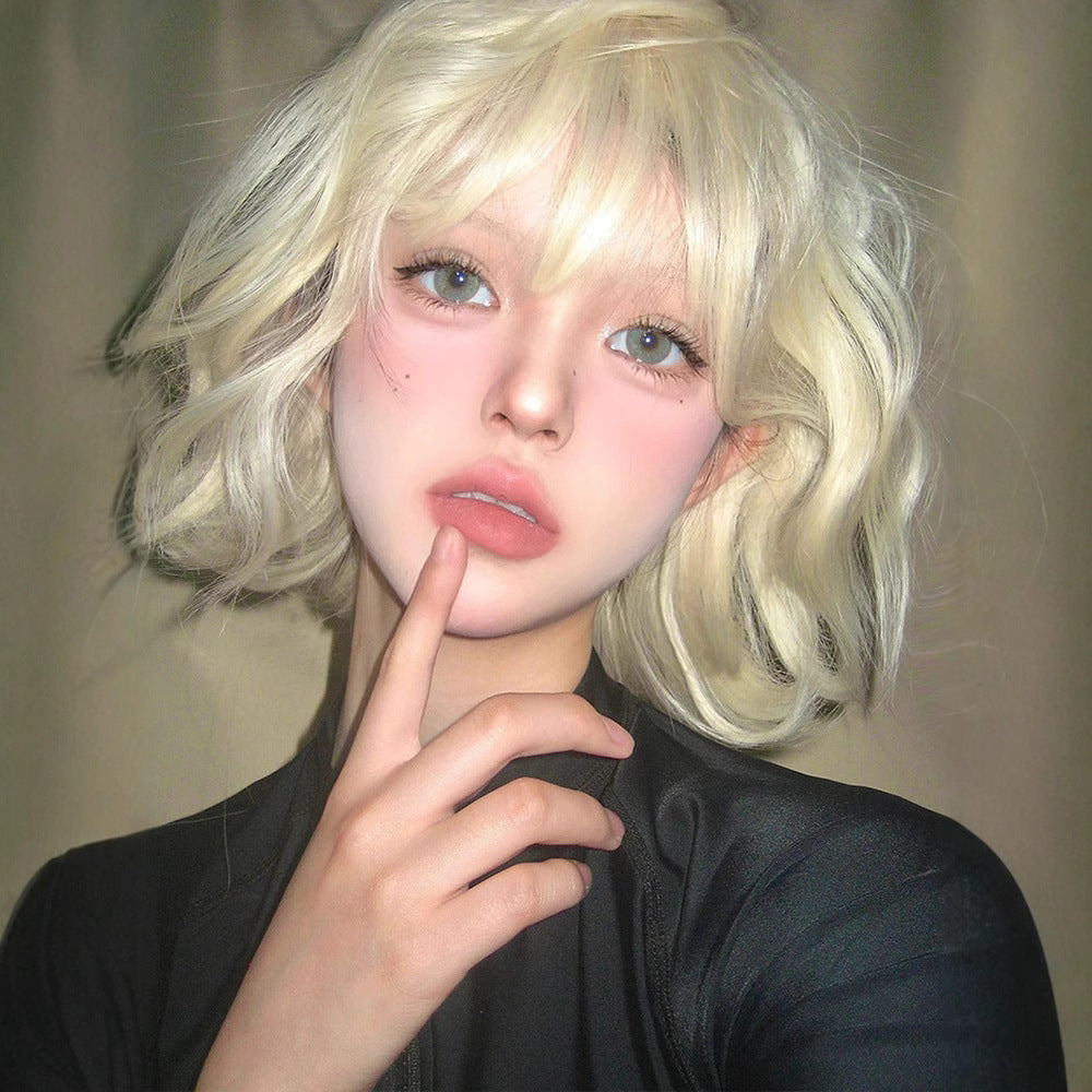 Women's Natural Fluffy Realistic Small Curls Artificial Wig Short Curly Hair