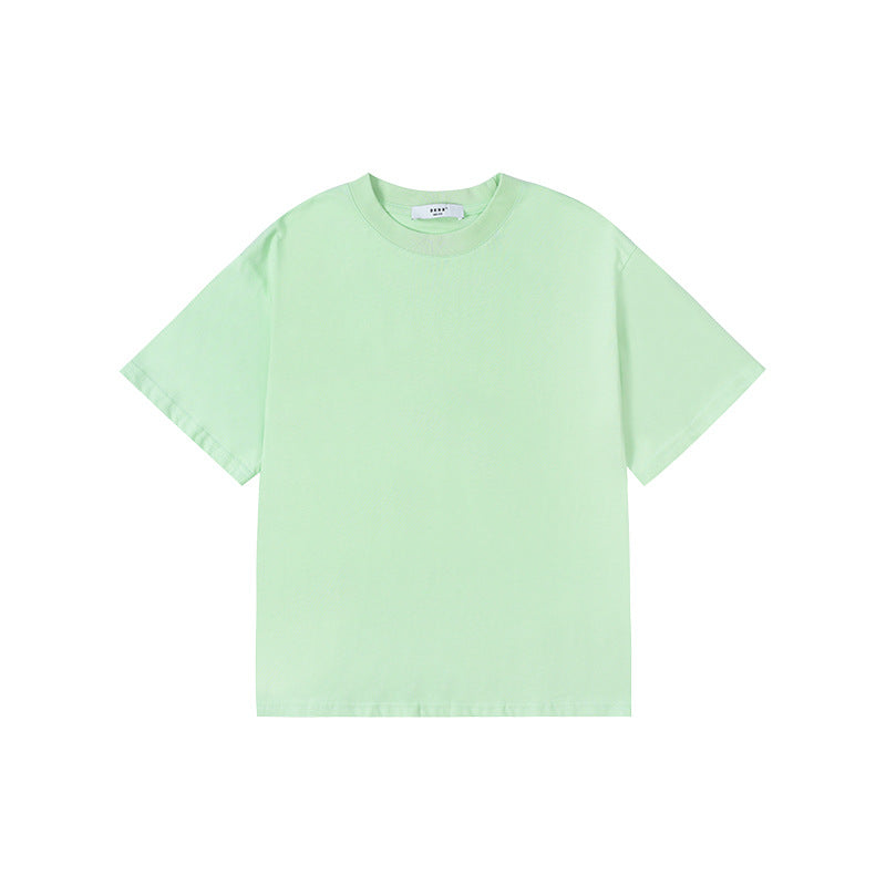 Children's Color Boys Cotton Short-sleeved Middle Big Children's T-shirt