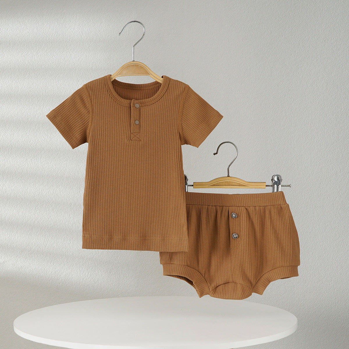 Sleeve T-shirt Shorts Sheath Pants Two-piece Breathable Pajamas Children's Suit
