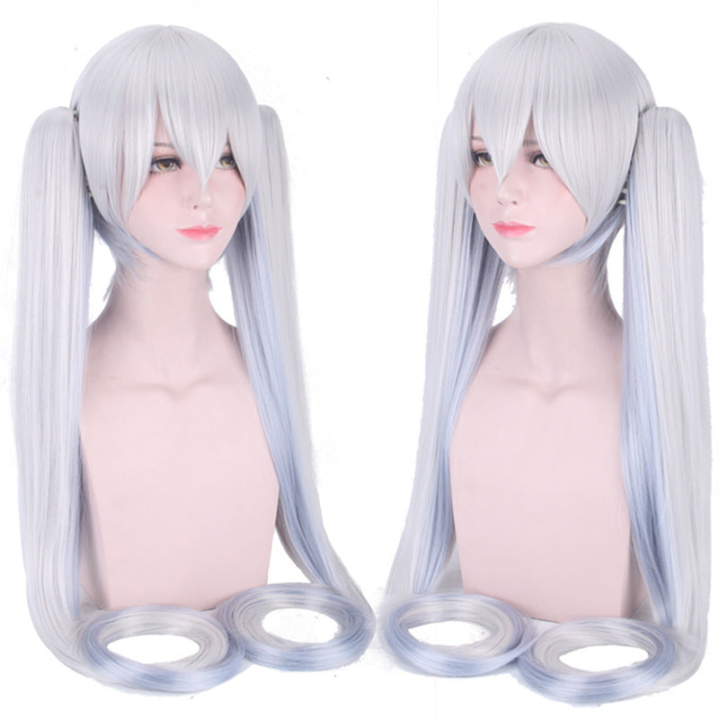 V Home Snow Cherry Blossom Black Rock Cos Wig