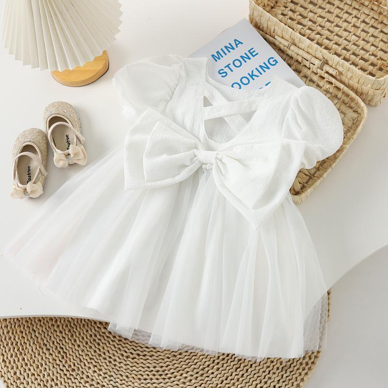Children's Summer Korean Fashion Bowknot Skirt Fashionable Children's Dress