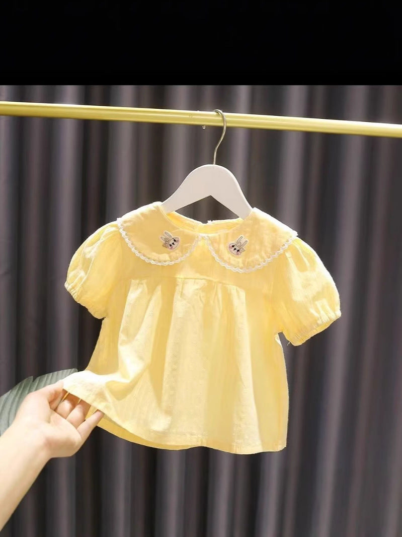 High-grade Jacquard For Summer Thin Breathable Children's Shirt