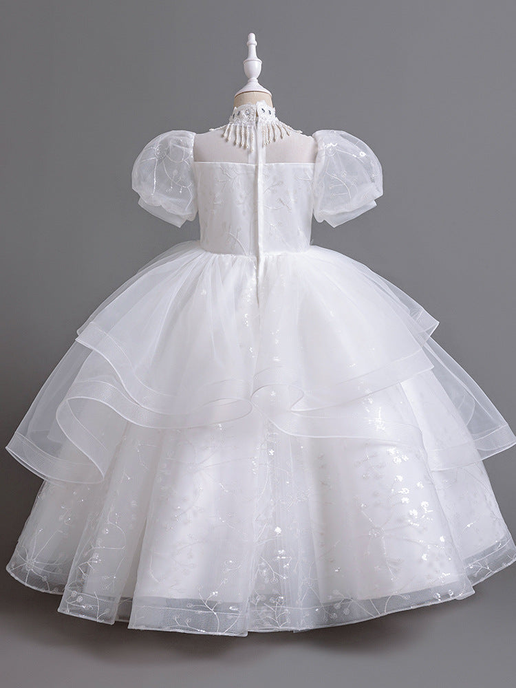 Children's Woven Fashionable Princess Pettiskirt Medium Large Children's Dress