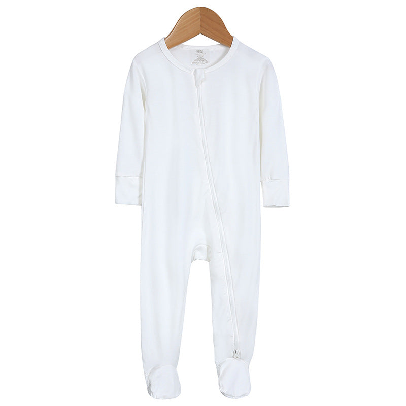 Bamboo Fiber Clothes For Babies Long-sleeved Jumpsuit Born Jumpsuit, Climbing Suit