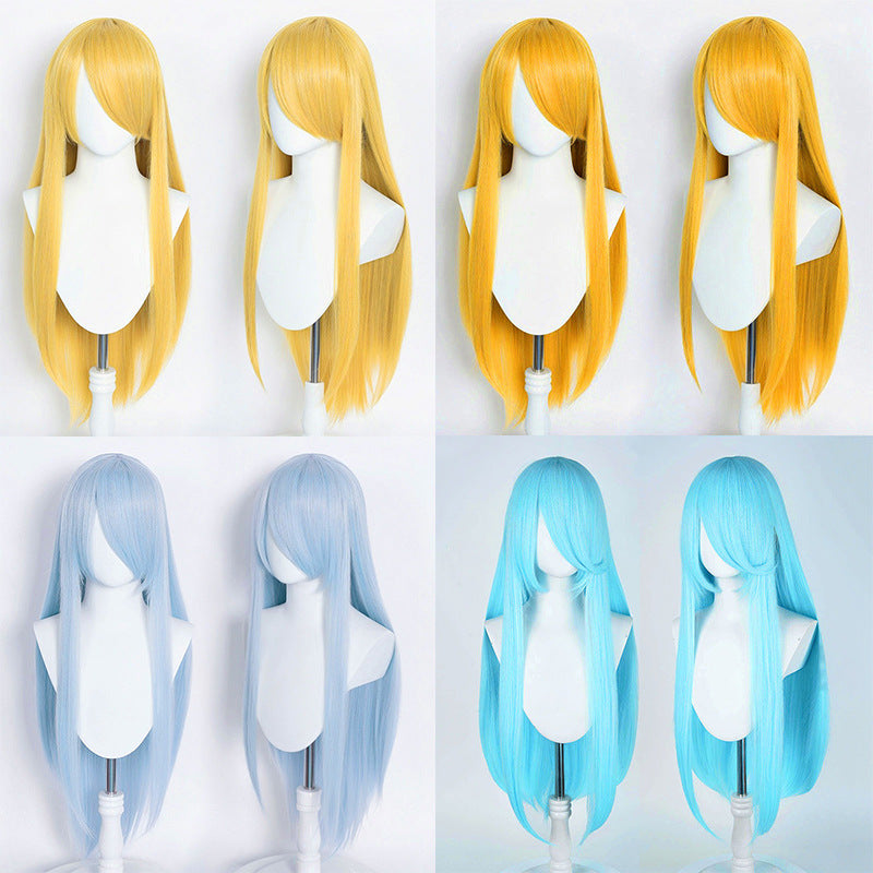 Universal Hair Cm Rose Net Color Woolen Long Straight Wig