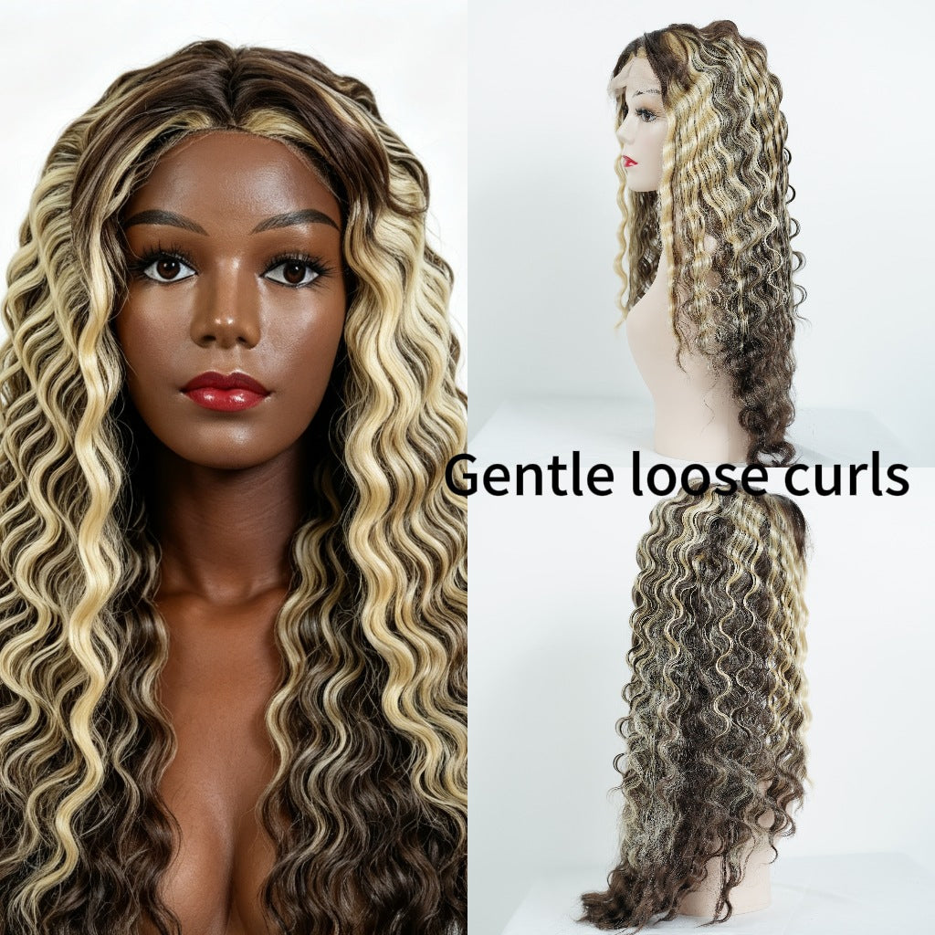 Volume Wound Tube Afro Black Long Curly Other Wig