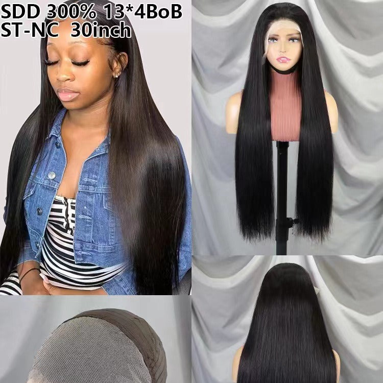 Sdd Frontal Double Drawn Straight Bob Real Hair Wig