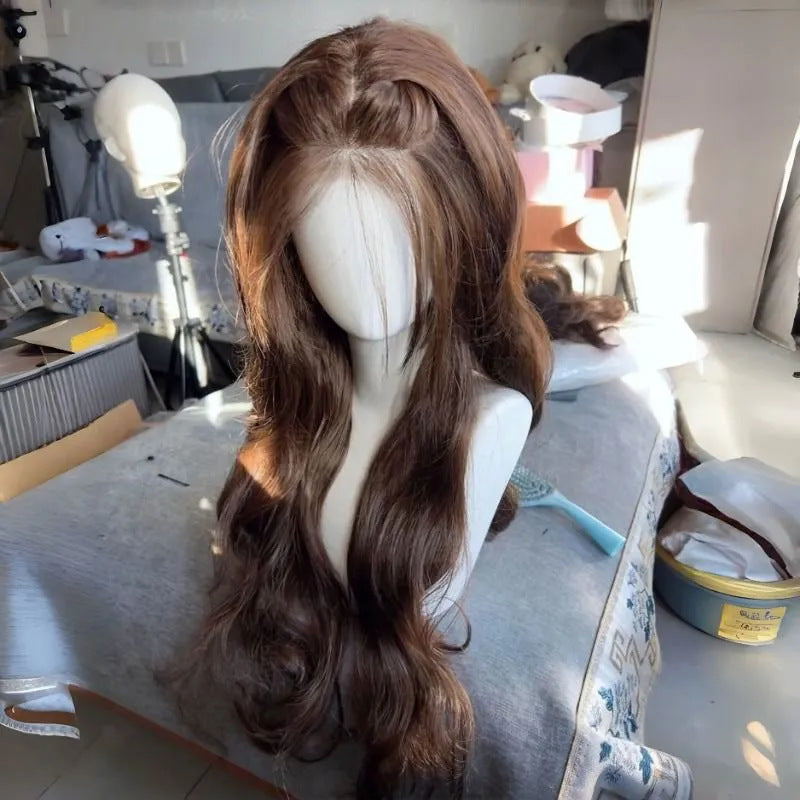 Forehead Lace Ancient Early Natural Refined Wig Long Curls