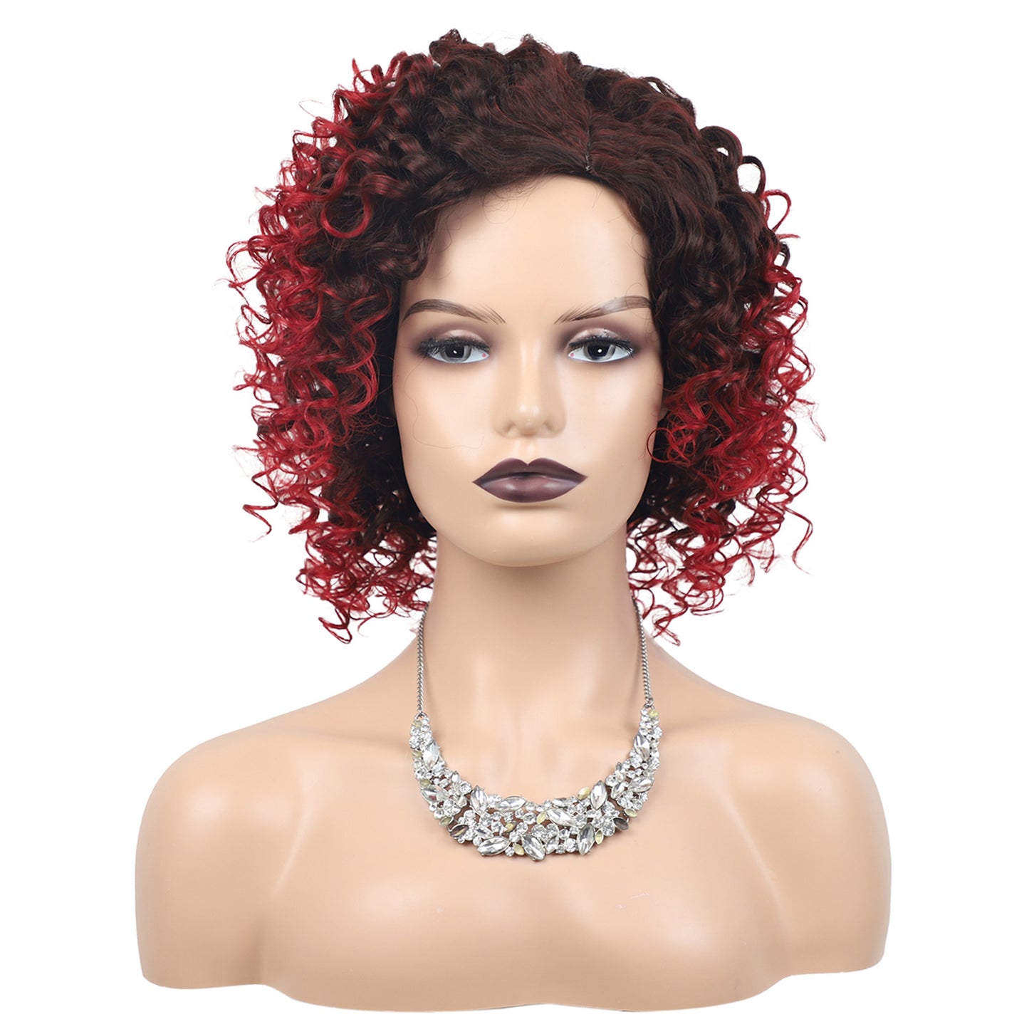 Women's African Volume Chemical Fiber People Sheath Wig Short Straight Hair
