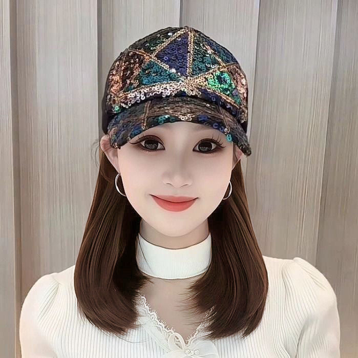 Summer Refreshing Stuffy Hat Integrated Younger Fashion Thin Peaked Other Wig