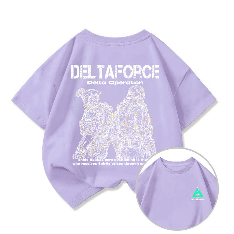 Related Short Sleeve Small Medium Large Male Female Clothes Half Children's T-shirt