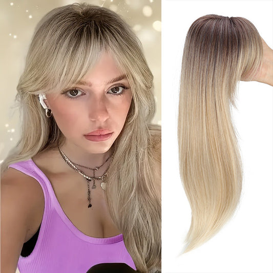 Appearance Natural Fluffy Barrettes Hair Extension With Bangs Ladies Wig