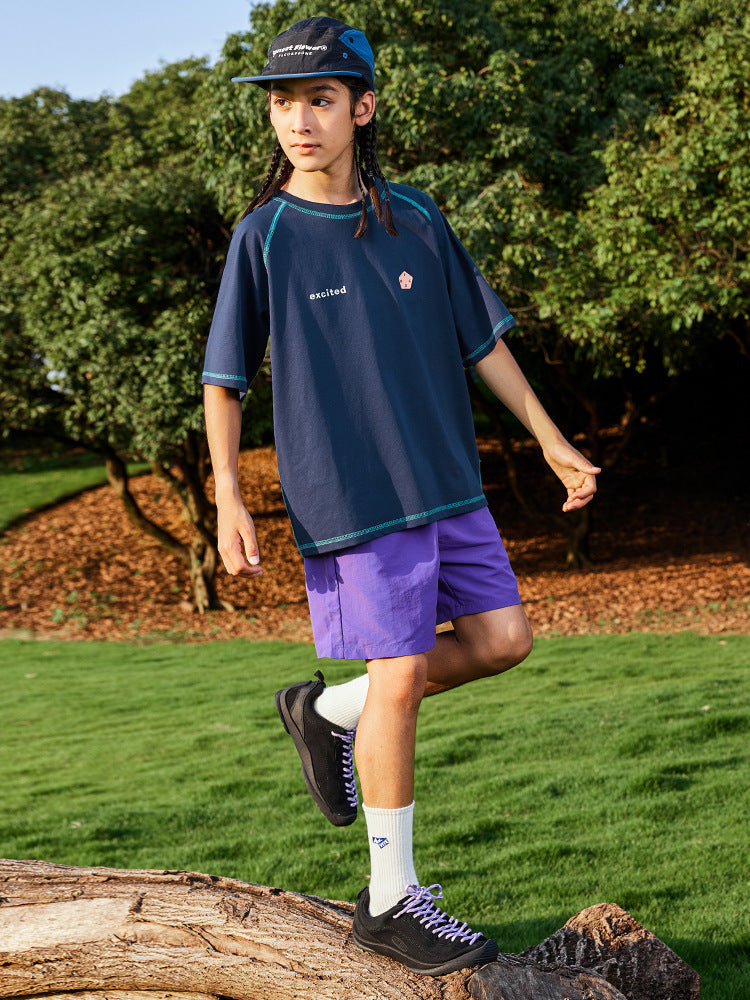 Children's Summer Outdoor Boys Cool Feeling Track Shorts Medium Big Casual Children's Pants