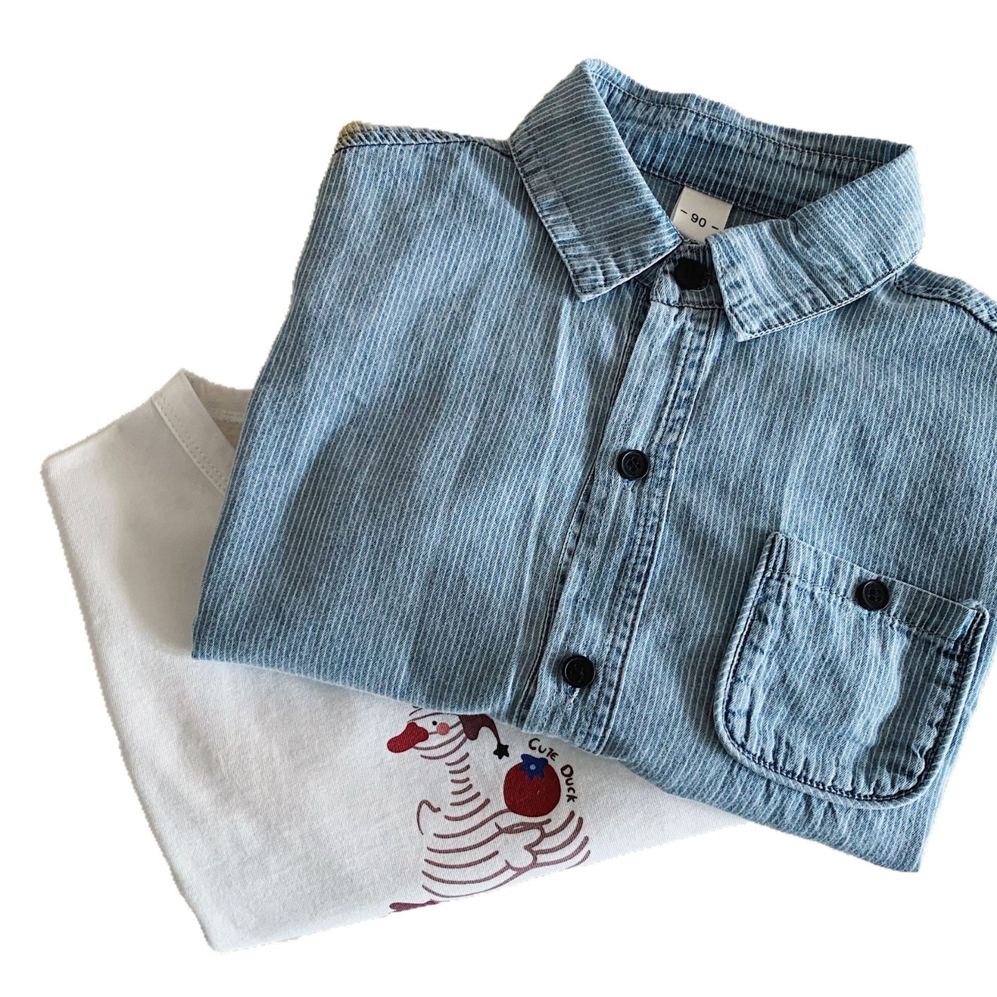 Children's Boy's Cowboy Summer Vertical Stripes Handsome Children's Shirt