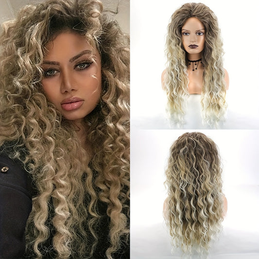 Female Curly Hair Fashion Fluffy Chemical Wig Long Curls