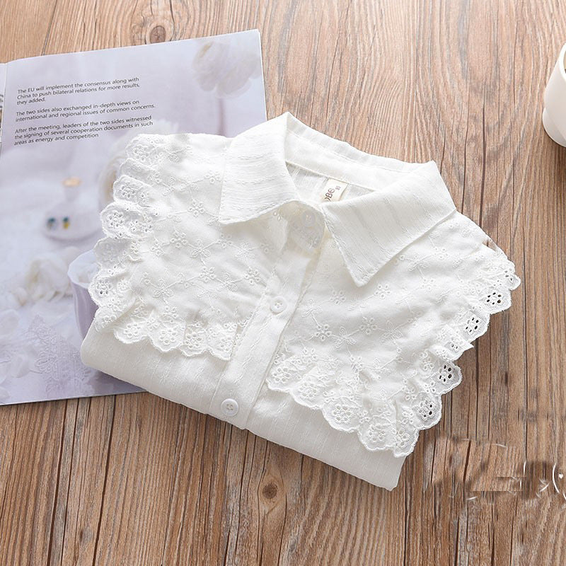Children's Korean Style Long Sleeve Fashionable Pure Cotton Children's Shirt