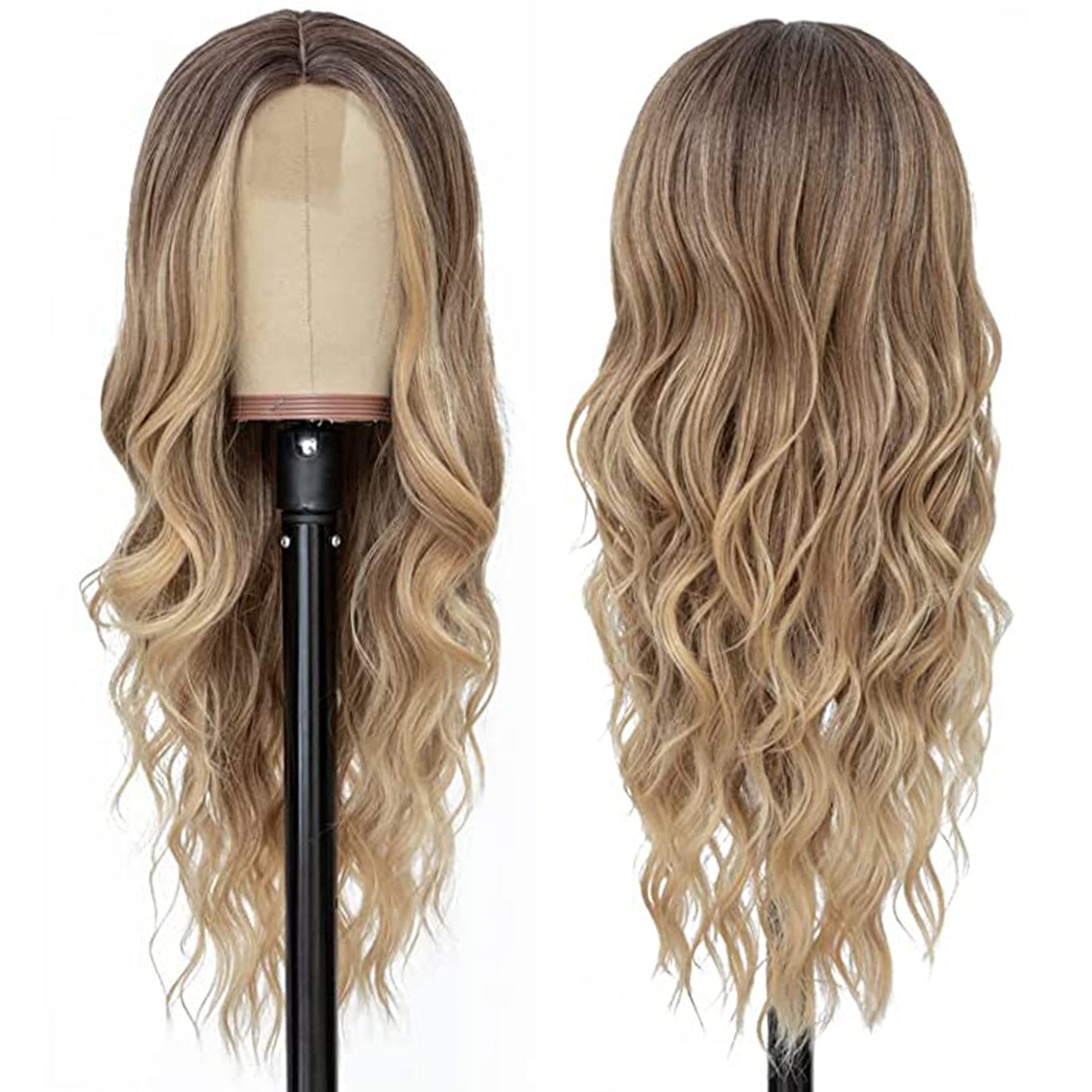 Women's Chemical Fiber Small Lace Headgear Big Wave Wig Long Curls