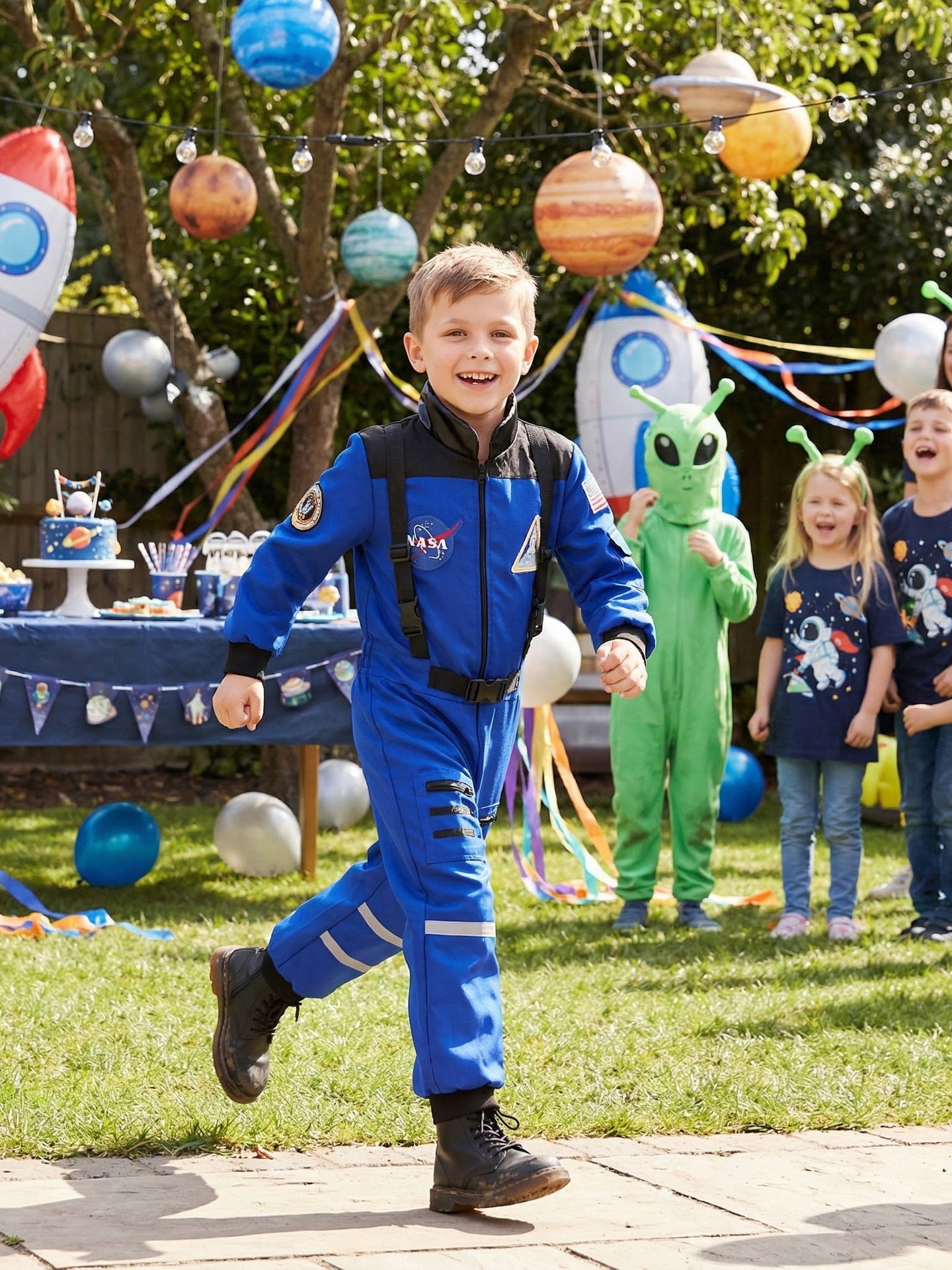 Children's Space Halloween Astronaut Costume Festival Party Children's Suit