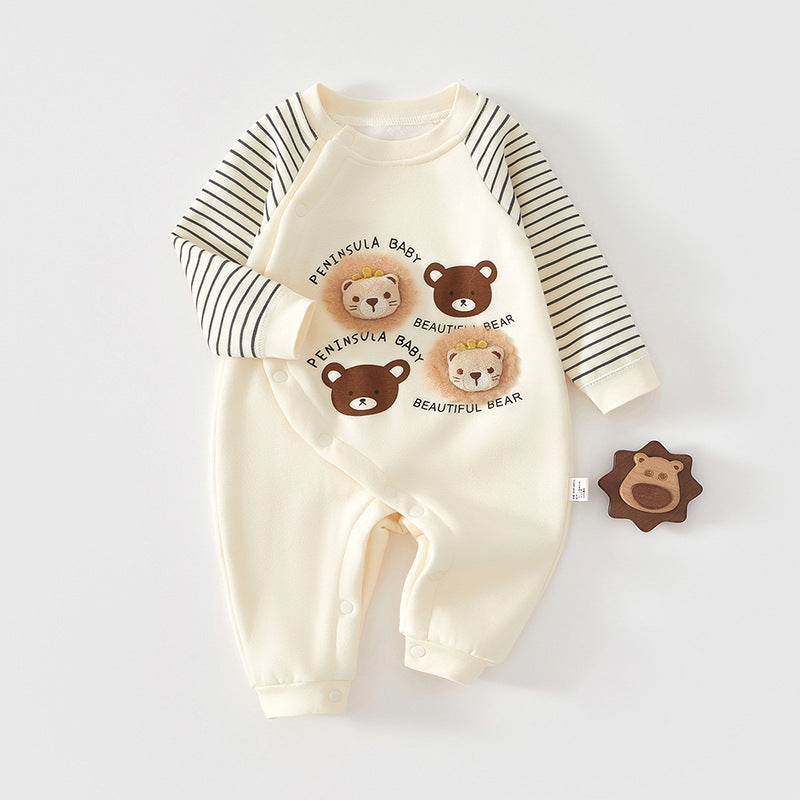 Jumpsuit Pure Cotton Born Clothes Boys Jumpsuit, Climbing Suit