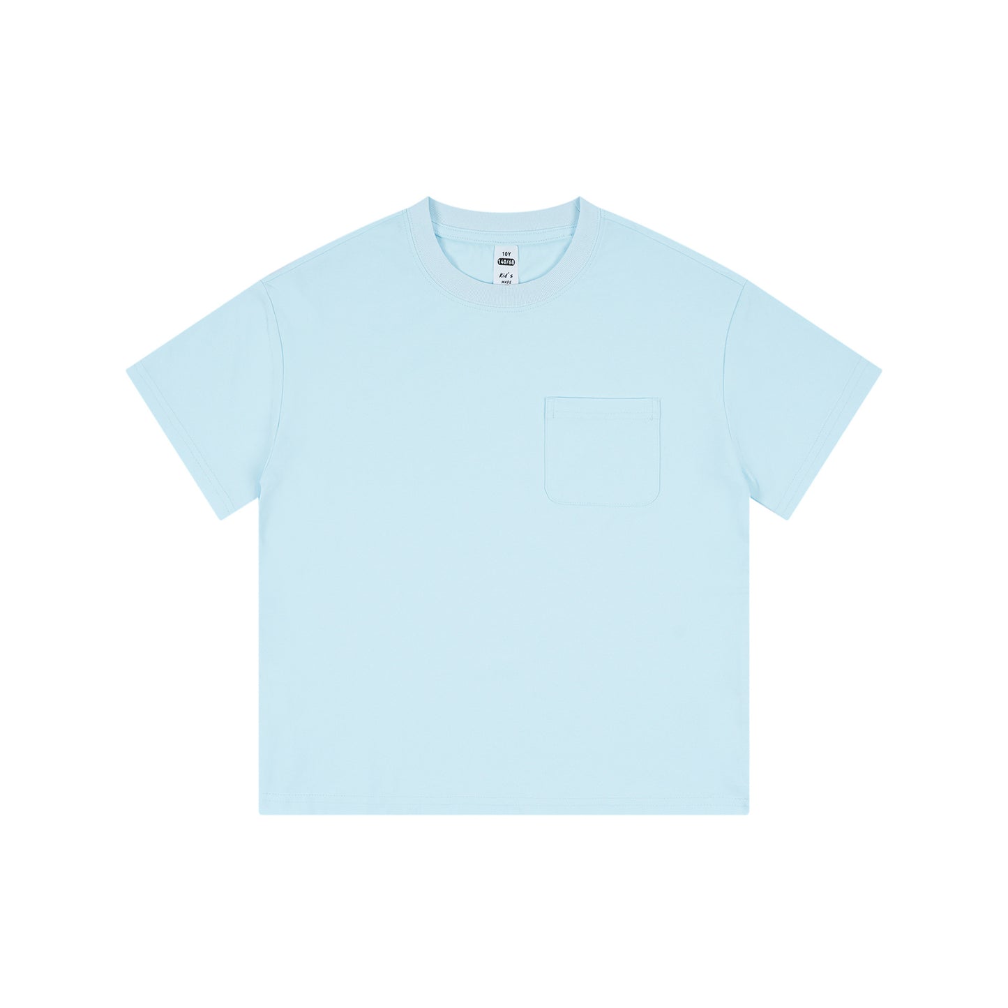 Children's Clothing Summer Dopamine Boys Cool Feeling Solid Color Short Sleeve Children's T-shirt