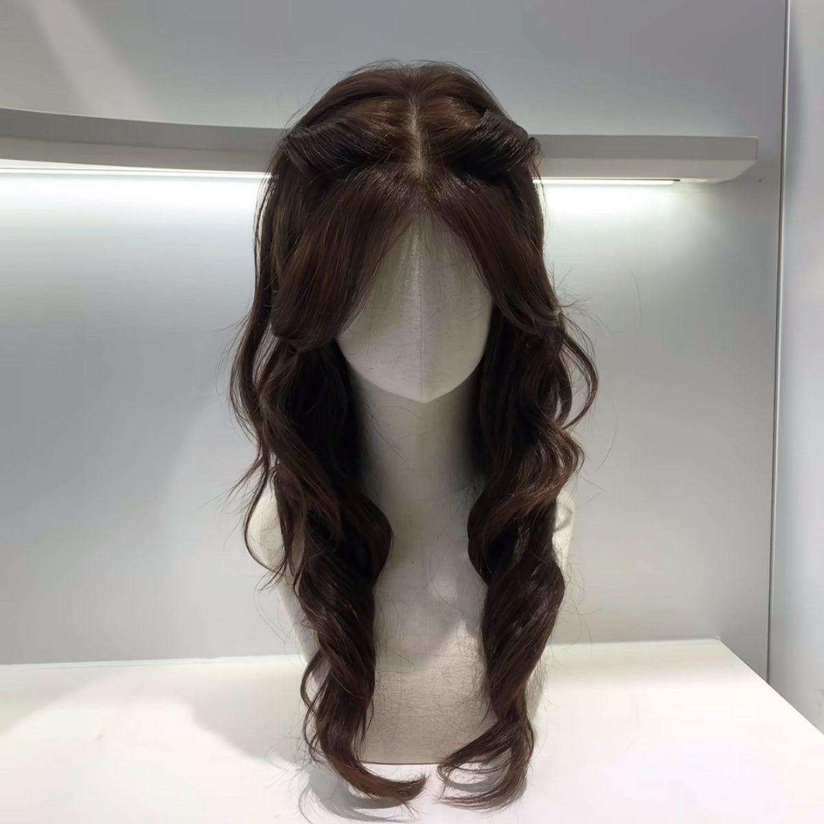 Female Ancient Early Feeling Golden Princess Mid-length Curly Hair Wig Long Curls