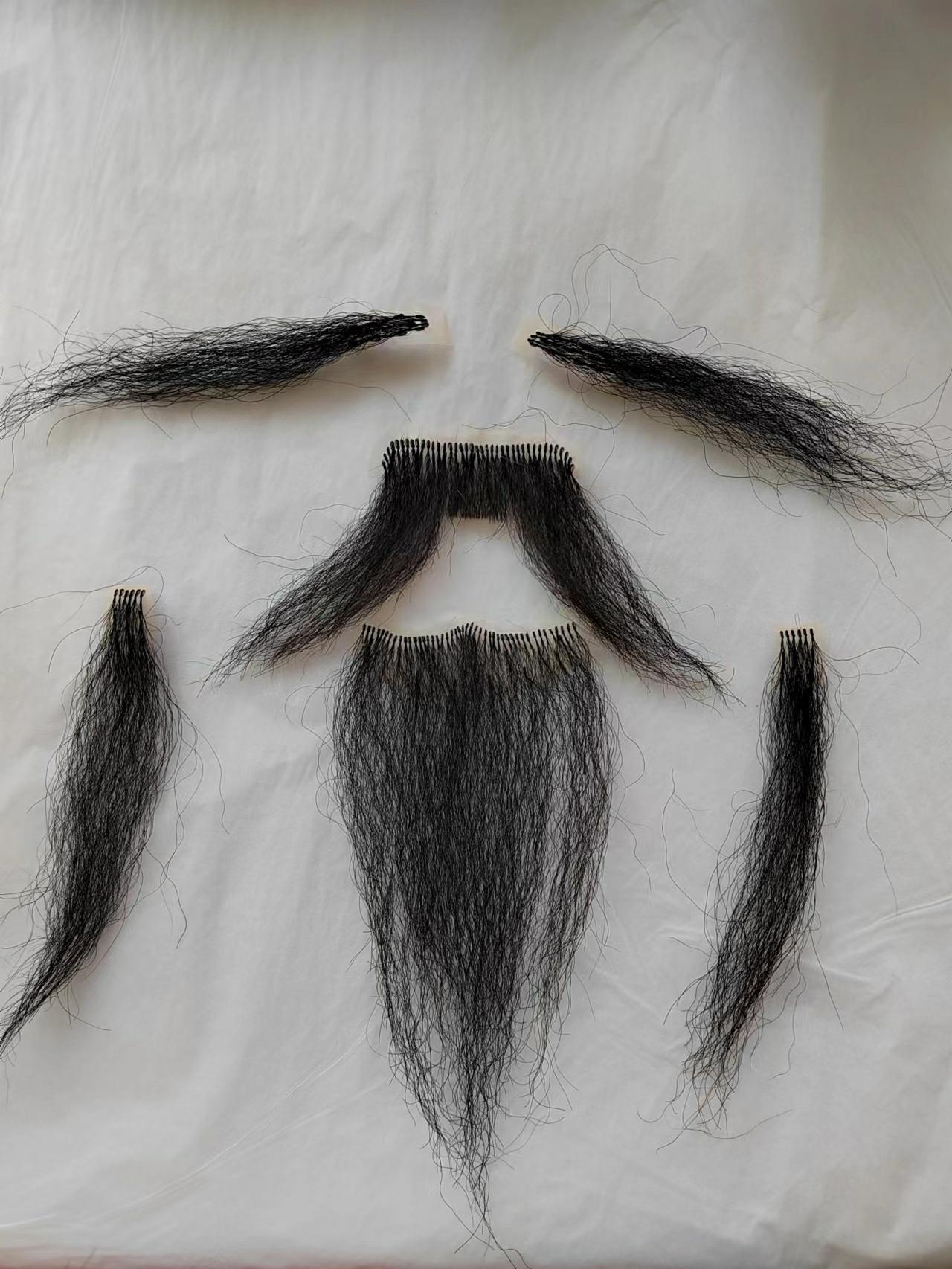 Hu Drama Qu Old Man Li Bai Grandpa Performance Abroad Men's Wig