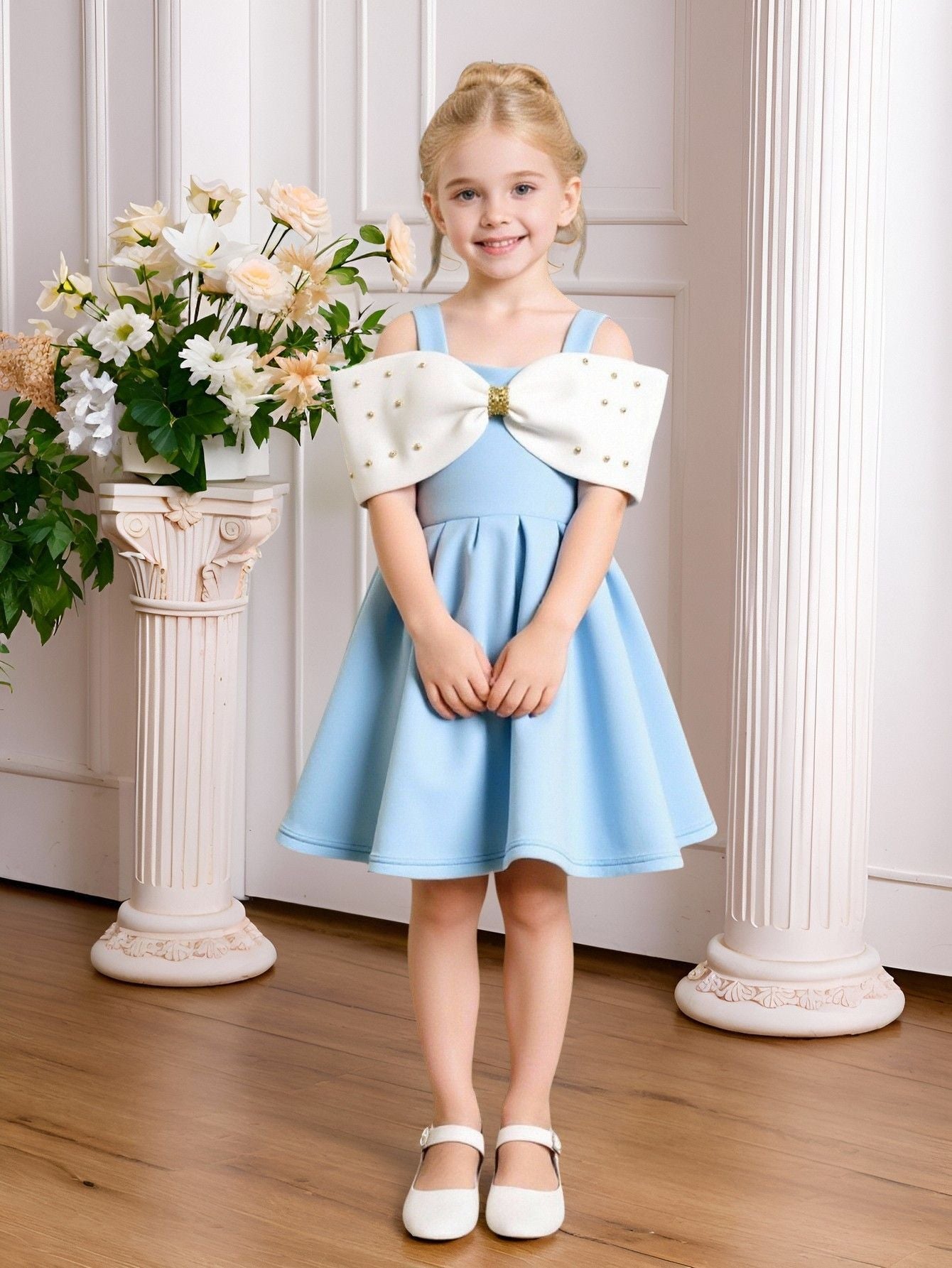 Summer Sweet Temperament Piano Performance Wear Princess Children's Dress