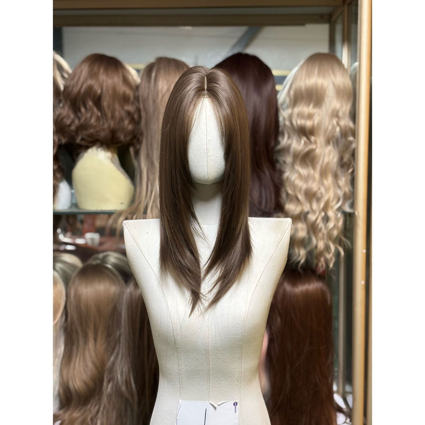Small Lace Curly Hair Medium Natural Long Straight Wig