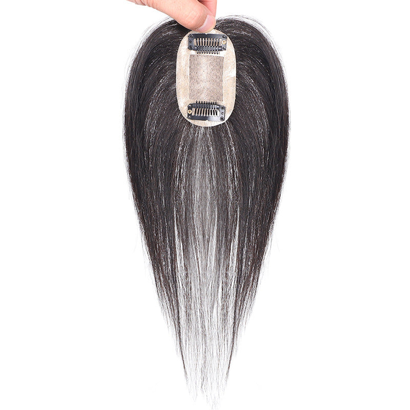 Women's Needle Hairpiece Net Real Human Hair Braid Counter Wig