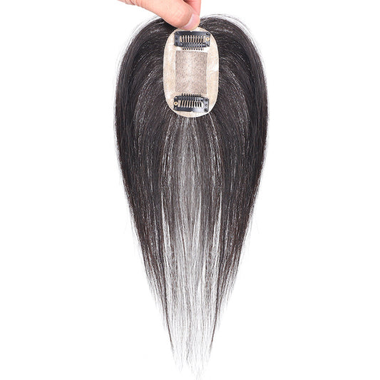 Women's Needle Hairpiece Net Real Human Hair Braid Counter Wig