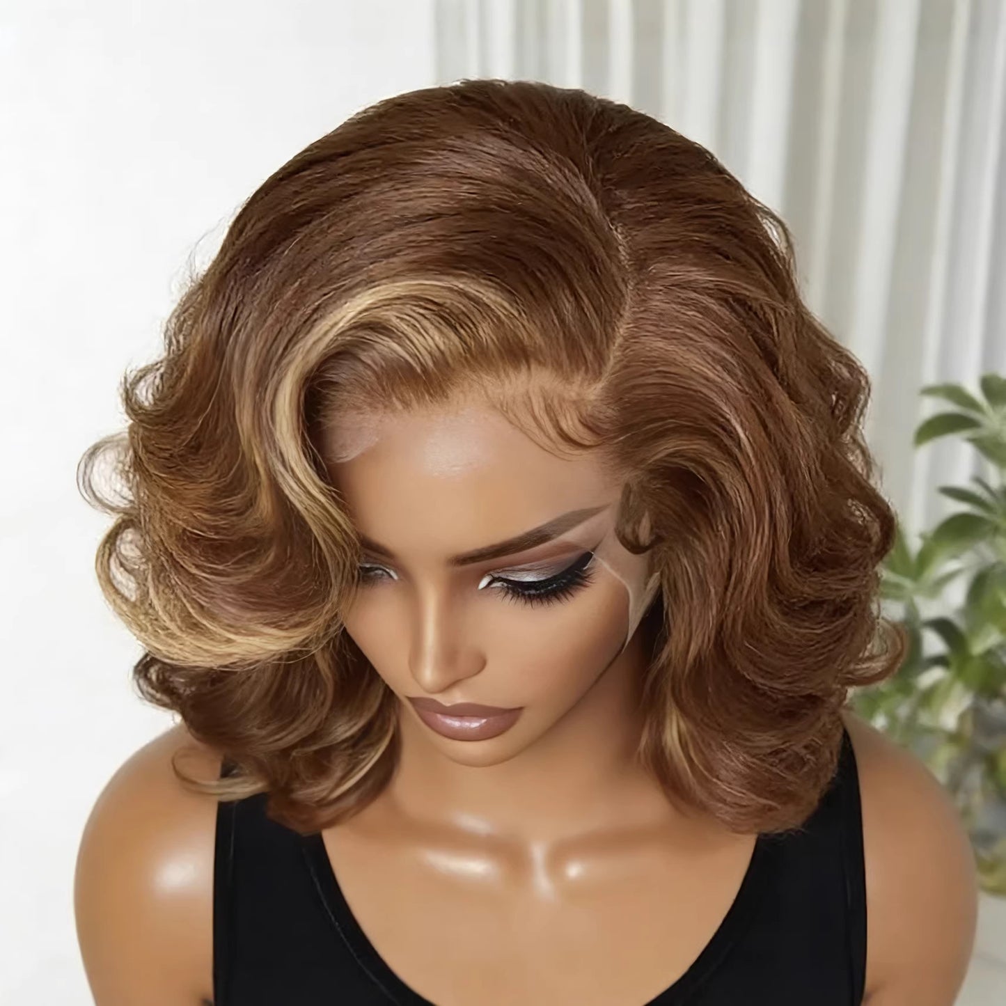 Women's Medium Large Wave Long Fluffy Fashion Wig Short Curly Hair