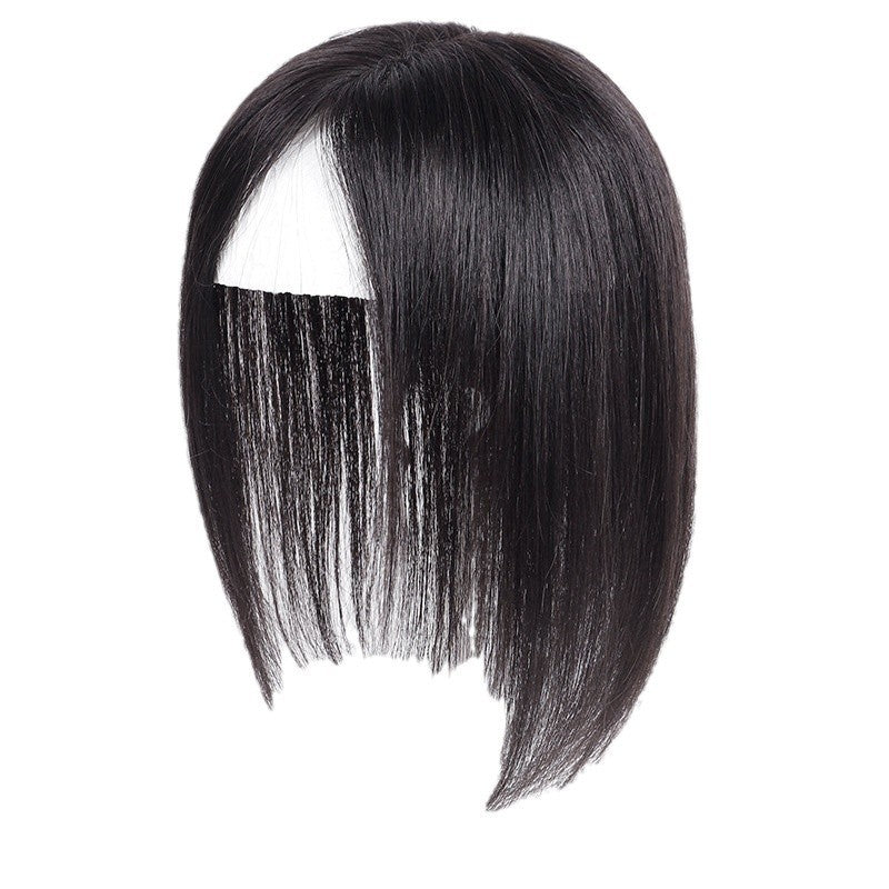Women's Hair Piece Head Covering Tail White Set Real Can Be Wig