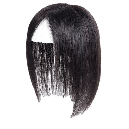 Women's Hair Piece Head Covering Tail White Set Real Can Be Wig