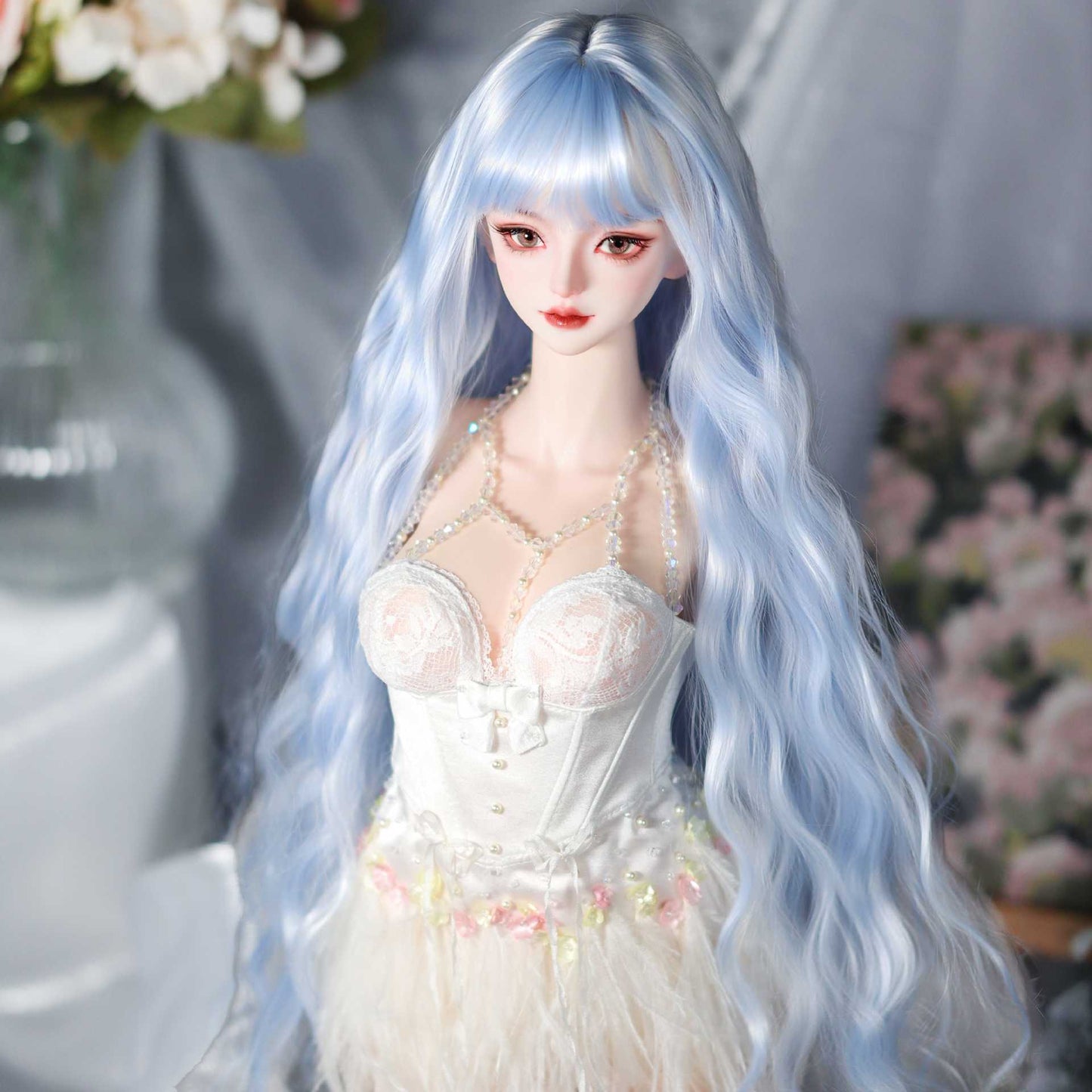 Ye Doll Hair Accessories With Bangs Small Curls Cos Wig