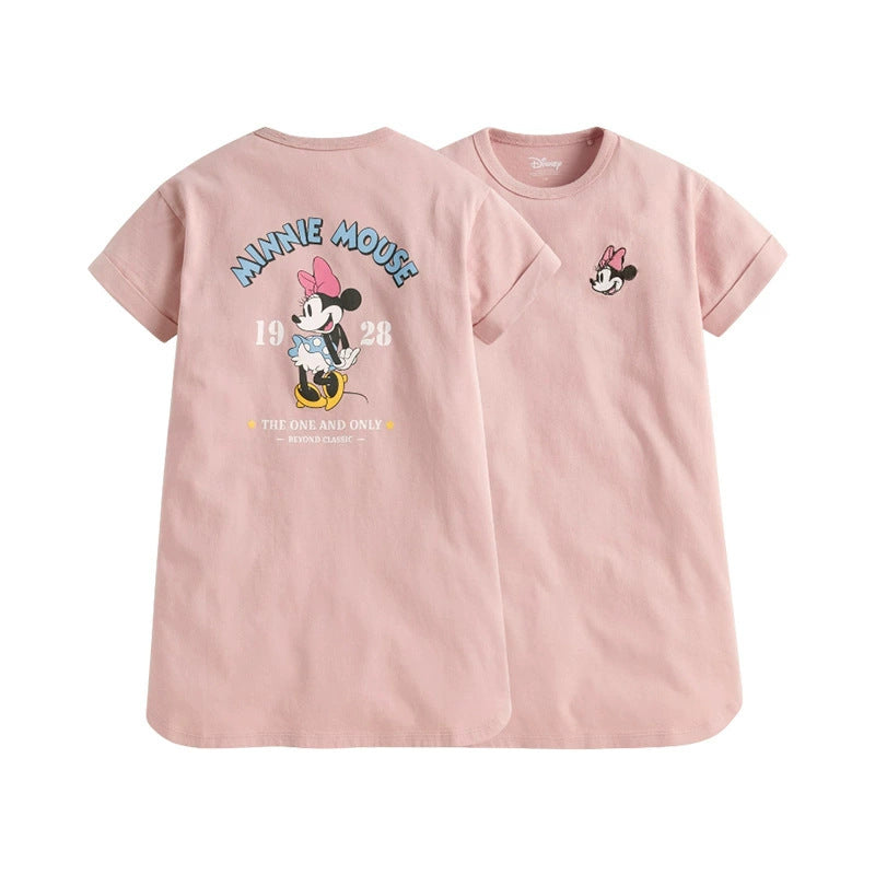 Women's Line Skirt Purified Cotton Thin Short Children's Dress