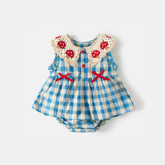 Babies Summer Days Dresses Full Moon One Year Old Fashionable Jumpsuit, Climbing Suit