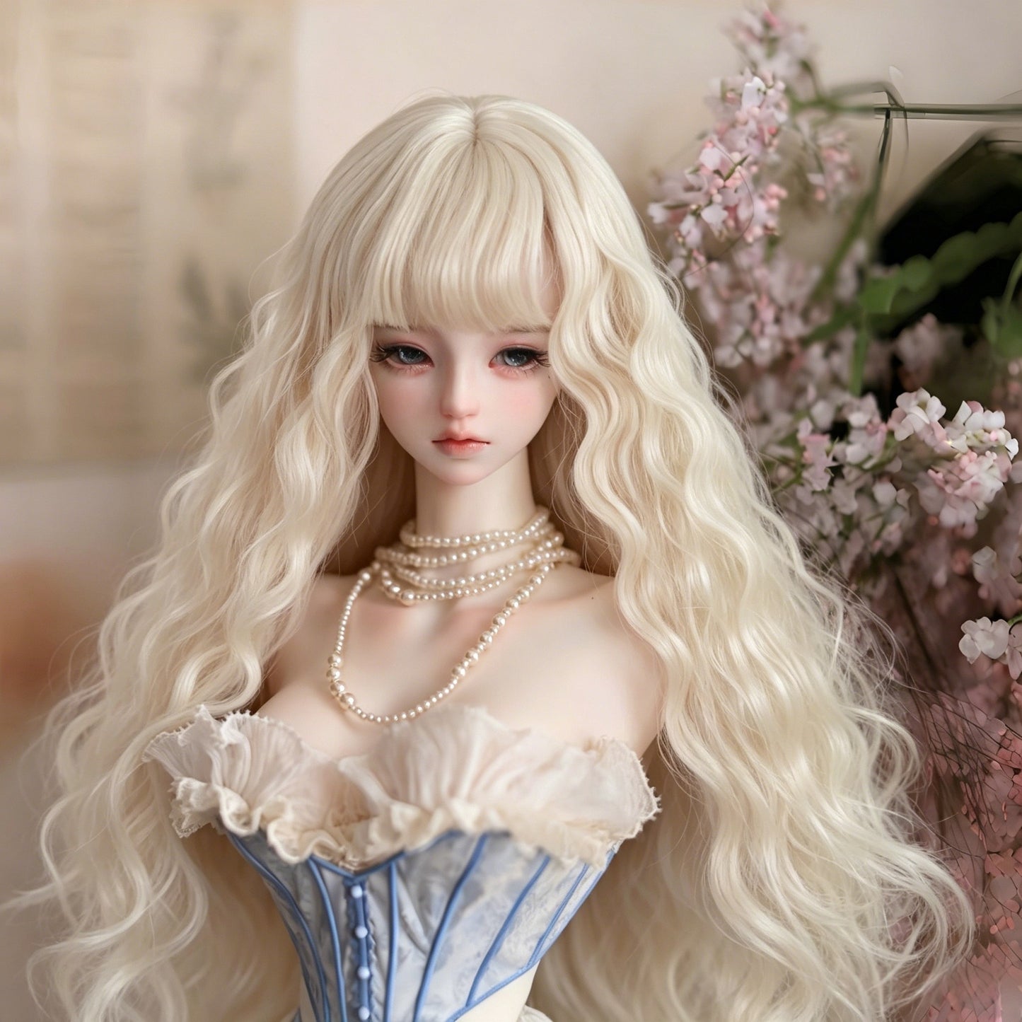Doll Points Change Clothes Hair Optional Soft Silk Cos Wig