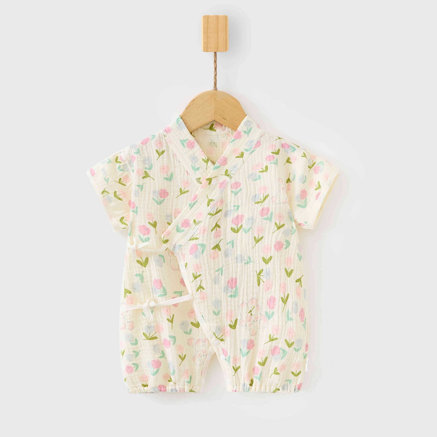 Born Clothes Short Sleeved Romper Summer Thin Jumpsuit, Climbing Suit