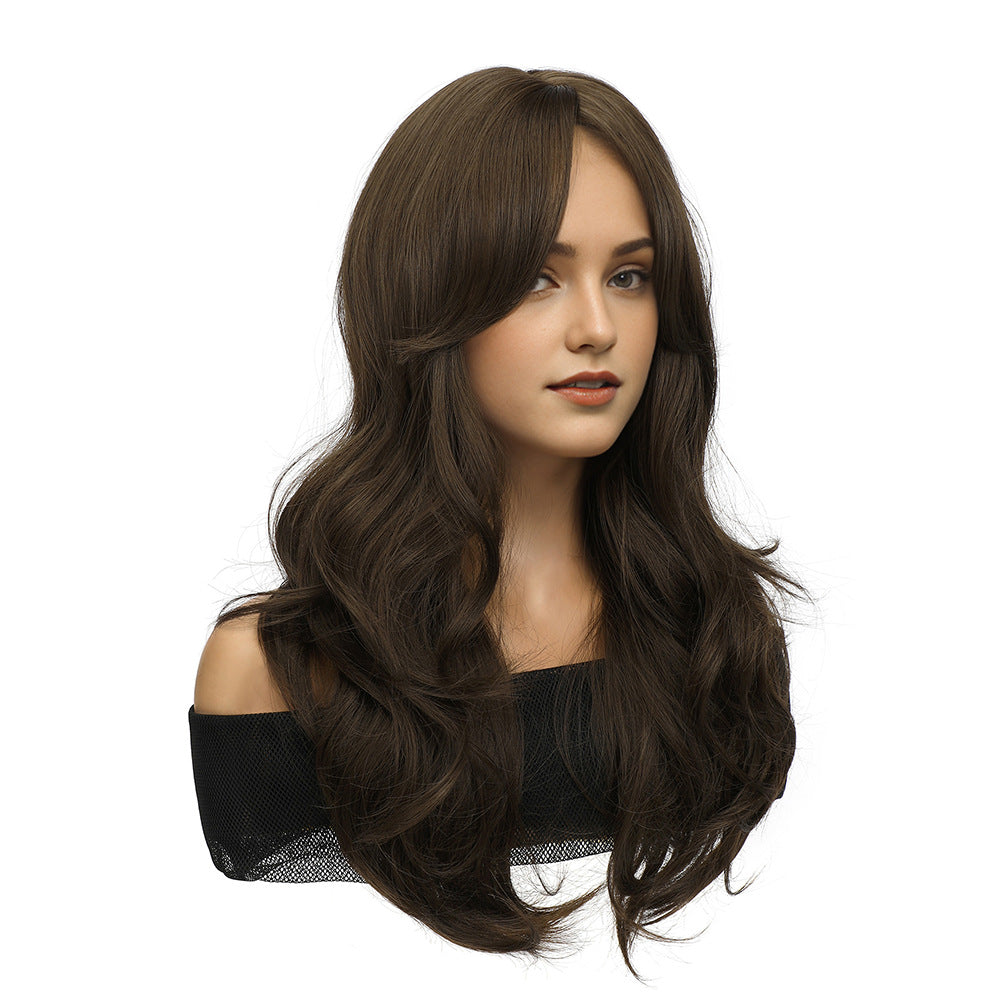 Women's Hair Fashion Big Wave Curly Simulation Wig Long Curls